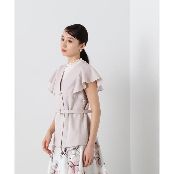 [JILL by JILL STUART] Жилет с рукавами-рюшами