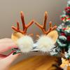 1 Pair Christmas Hairpins Festive Styles Reindeer Christmas Tree Snowman Santa Claus Plush Sequins Decor Hair Clips