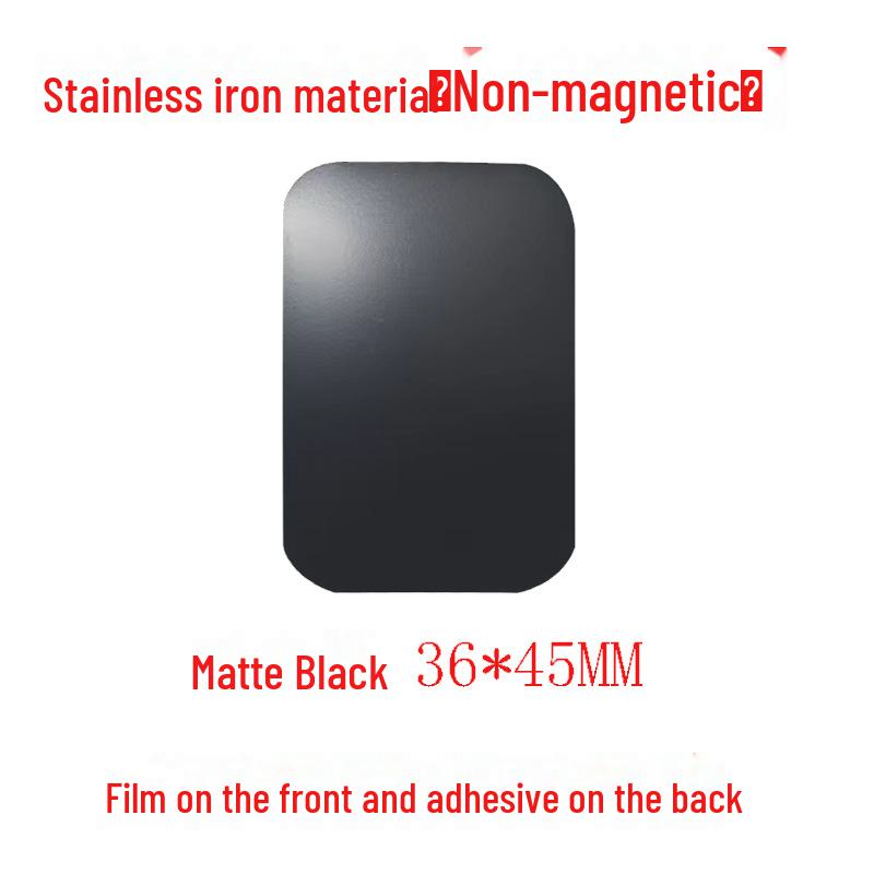 Magnetic Patch Phone Holder: Round & Rectangular Black Magnetic Patches with Adhesive Backing.