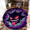 1 шт. Японские игры P-Pokemon G-Gengar Принт Круглый Ковер Коврик для Гостиной Спальни Ковер Фланелевый Нескользящий Ковер Подарок Potdemiel