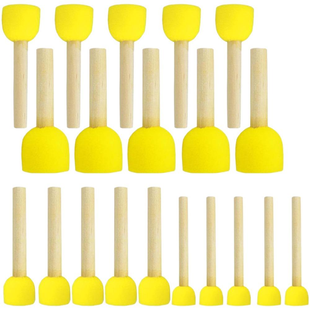 20 шт./пакет Керамическая губка ручной работы на палочке Водопоглощающая губка для окрашивания Новая губка для поделок с краской