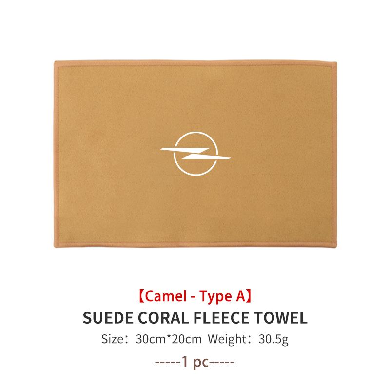 Car Wash Microfiber Towel Auto Emblem Cleaning Drying Rag Cloth For Opel Corsa Mokka Astra Cascada Adam Insignia Meriva Vectra