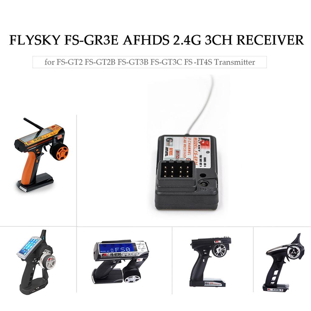 Flysky FS-GR3E AFHDS 2.4G 3-канальный сверхлегкий приемник для FS-GT2 FS-GT2B FS-GT3B FS-GT3C FS-IT4S RC Car Boat