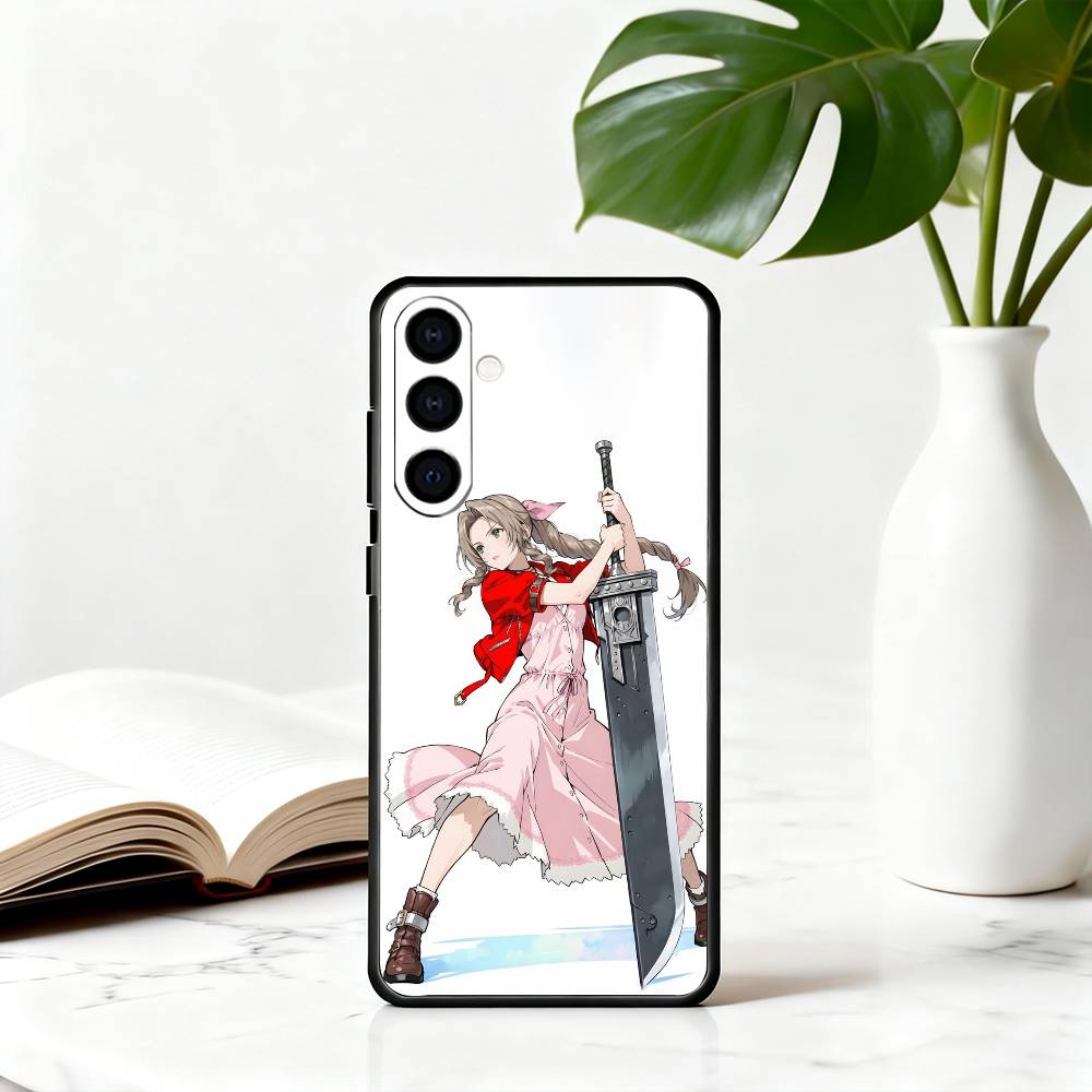 Чехол для телефона Beauty G-Gainsborough A-Aerith для Samsung Galaxy A73, A72, A71, A70, A53, A52, A51, Другие Мягкий Черный Чехол