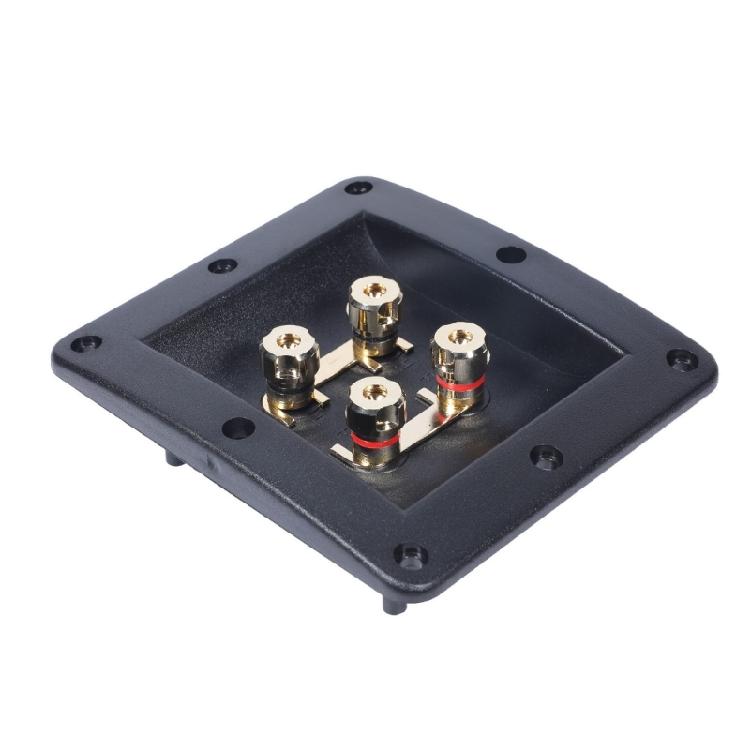 Многополосная wiring box 4 порта Параллельное подключение Высокомощный Терминальная коробка для динамиков Огнестойкая ABS Конструкция