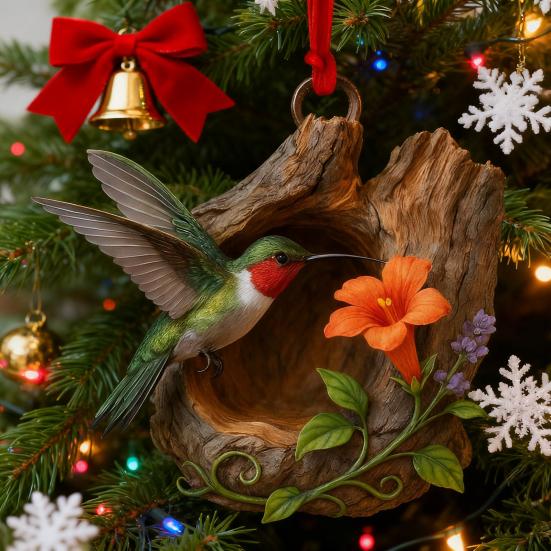 2025 Птичий Адвент-календарь Коробка для отсчета 24 дней Реалистичные птичьи украшения