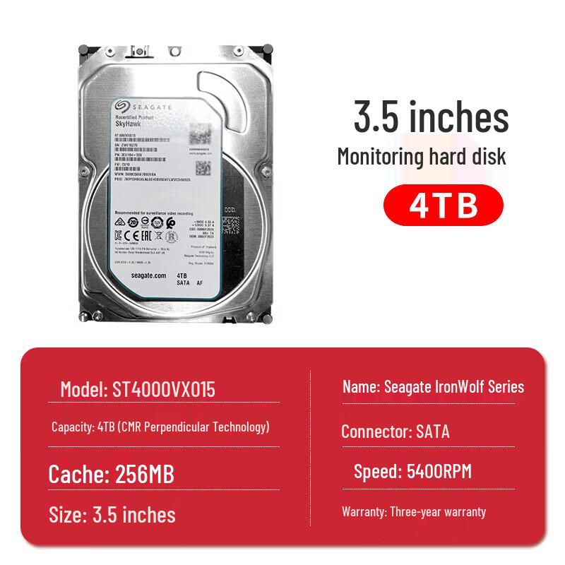 Seagate 4TB SkyHawk Surveillance Hard Drive
