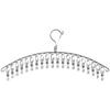 Clothes Hanger 20 Clips Stainless Steel Fasteners Clothes Drying Rack Hanger