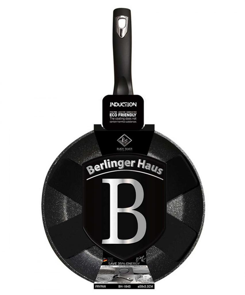 Granite frying pan 28cm BERLINGER HAUS BLACK SILVER BH-1845