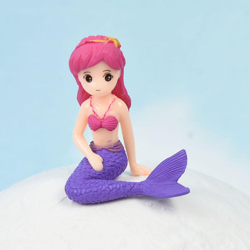 Украшения для вечеринки в стиле русалки, украшение на торт для девочки в стиле «Океанский мир», для детей, украшение на торт в честь дня рождения Русалочки, подарок на свадьбу