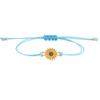 Alloy Sunflower Daisy Wax Rope Friendship Bracelet