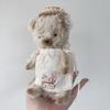 [USED] Milk Bear Teddy Bear Plush Toy Handmade by Overseas Artists