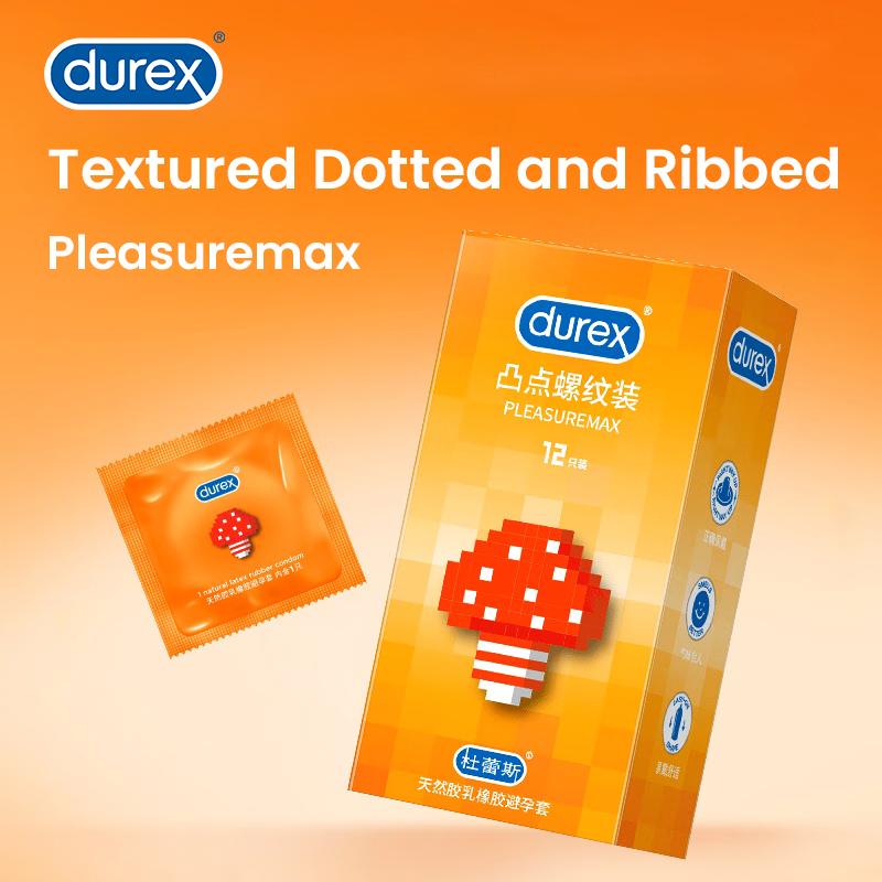 Durex Текстурированные точечные и ребристые Pleasuremax 3 шт.