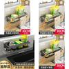 Aluminum Alloy Wall Mount Dishcloth Storage Rack With Removable Drip Tray For Kitchen Organization