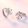 Trendy Plum Blossom & Snow Chrysanthemum Crystal Stud Earrings - Cross-Border Bestselling Jewelry