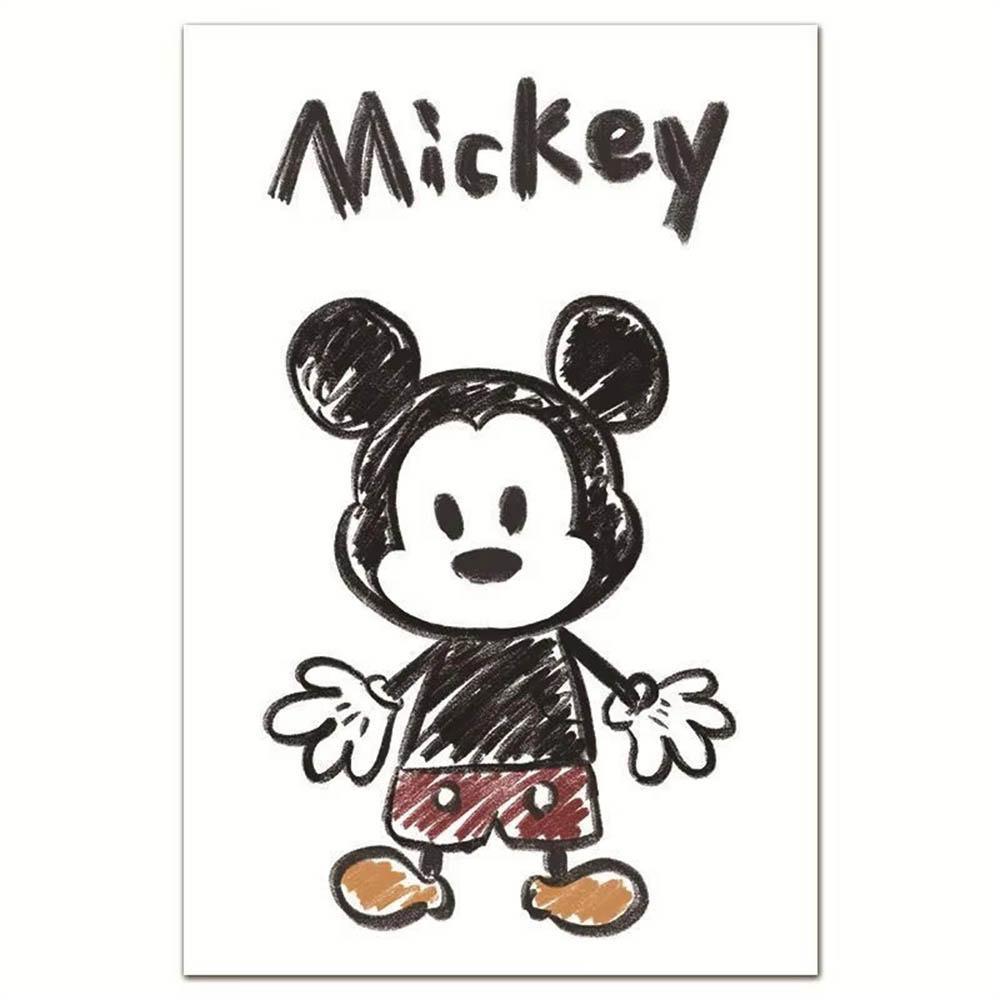 Disney Минималистичный стиль Дональд Дак Дейзи Микки 5D Алмазная Живопись Полная Алмазов Сделай Сам Ручная Алмазная Живопись Мультяшное Украшение Набор для Живописи