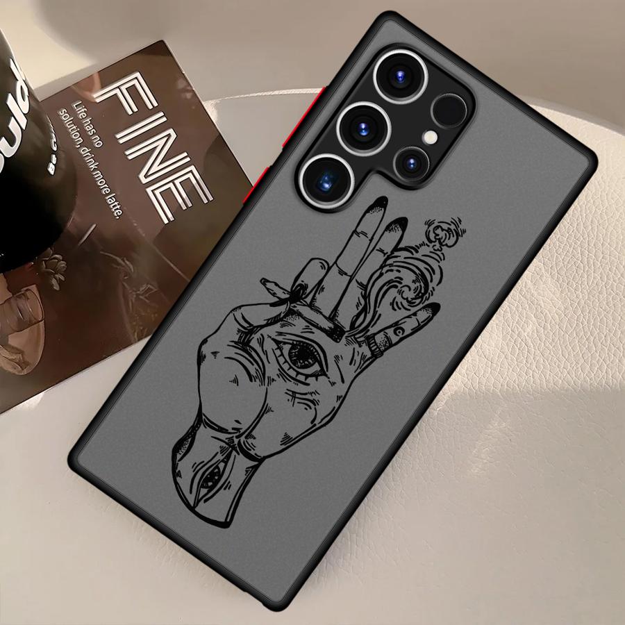 Чехол для Samsung Galaxy S25 Edge S23 Ultra S24 FE S10 S22 Plus Note 20 10 S20 S9 S21 Задняя крышка телефона Готический Странная Рука