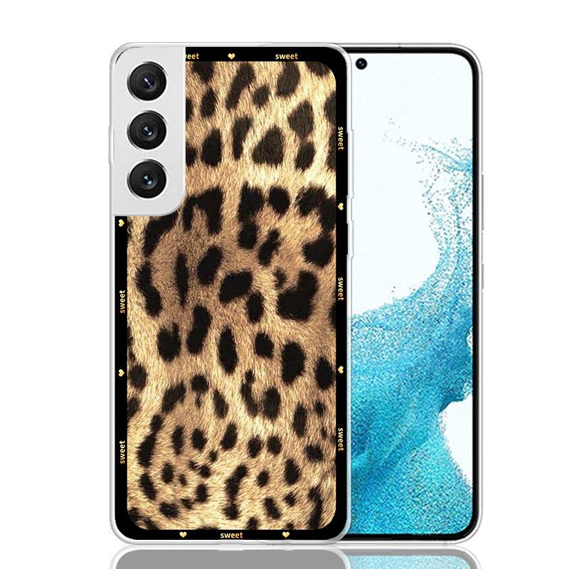 Чехол для телефона с леопардовым принтом для Samsung Galaxy S26 S25 Edge S24 S23 FE S22 Ultra S21 Plus S20 + Fundas Cover Coque Galaxy S2