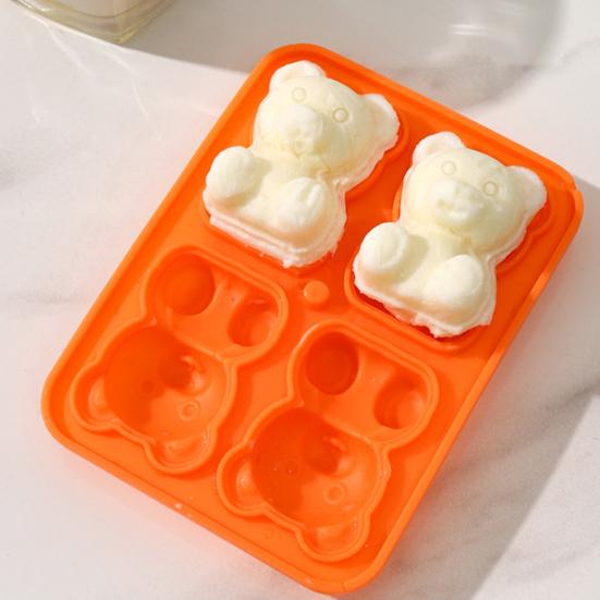 3 шт. Формы для льда в виде медвежат, пищевой силикон, форма для льда