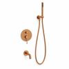 AquaElegance Copper Brass Concealed Bathtub Set