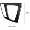 Car Gear Shift Panel Sticker Decal Carbon Fiber Trim fits for BMW F30 F31 F34 3GT F32 F33 F36 2012- Accessories - 330e NOT FIT (Black)