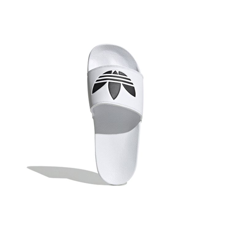 adidas Шлепанцы Adilette Lite с логотипом Trefoil — облачно-белые кроссовки унисекс Core-Black FU8297