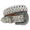 Rhinestone Belt Belt Men'S Rivets Inlaid Alloy Pin Buckle Personality Hip Hop Punk Dark Wind Direct Sales