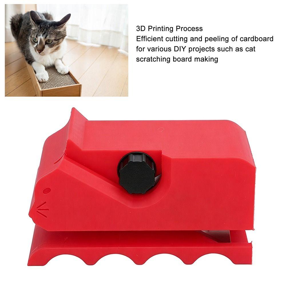Adjustable Cardboard Cutter Handheld Cat Scratching Board Cutter Tool Cardboard Stripper DIY