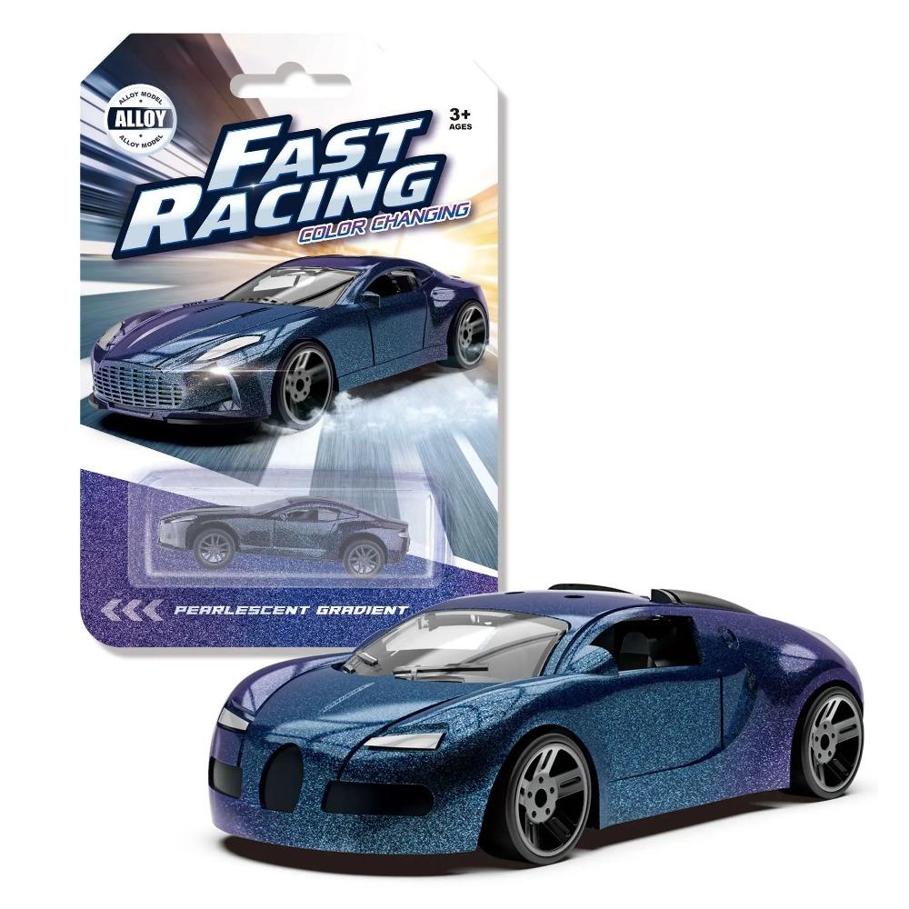 1:Игрушки-машинки из сплава с изменением цвета (64 цвета) для детей, термочувствительные, инерционные, оттягивающиеся назад, модель мини-гоночных автомобилей для мальчиков, детские подарки