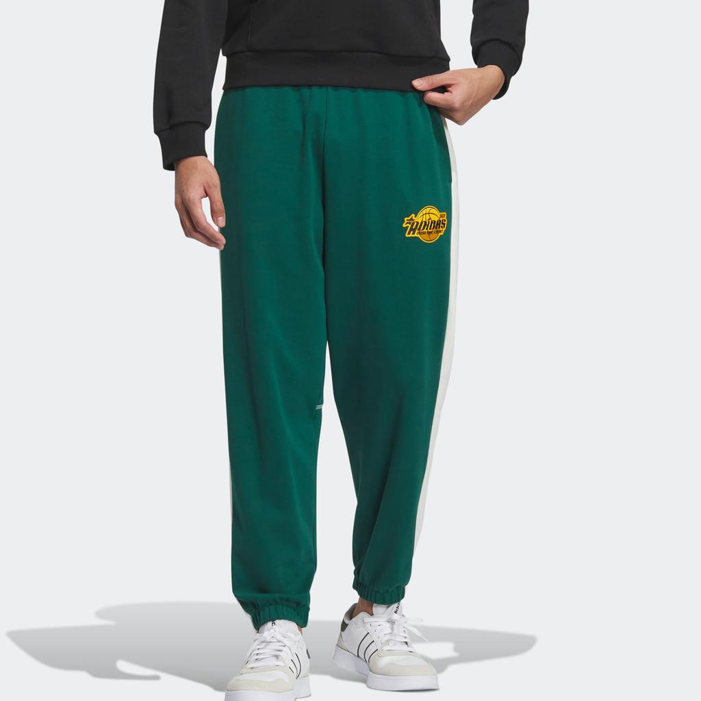 Adidas Полосатые спортивные брюки в стиле колор-блок, мужские, лесной цвет, зеленый IK3444