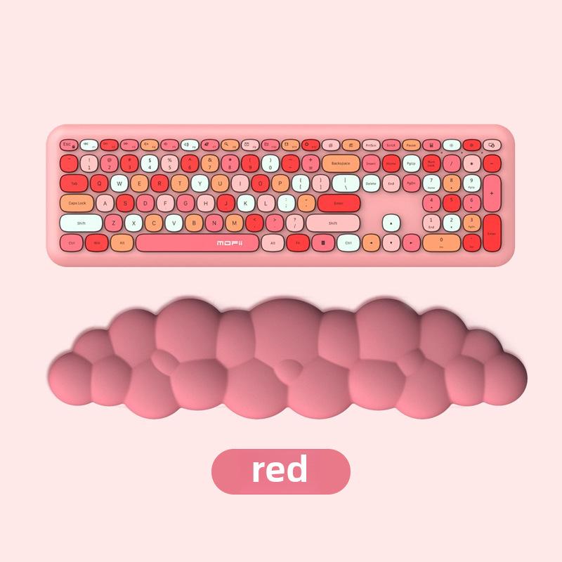 Горячая Распродажа Однотонная Цветная Пеноматериала с Эффектом Памяти Клавиатура Поддержка Запястья Для Набора Настольных Текстов