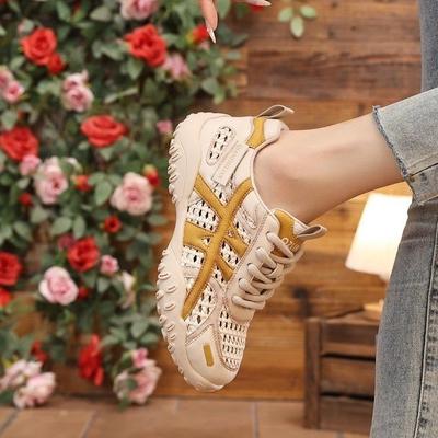 2025 новая летняя дышащая универсальная повседневная спортивная обувь легкие кроссовки для папы обувь Dexun Forrest Gump полые сандалии женские