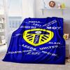 Leeds United Crest Pattern Portable Blanket/Soft Blanket Bedding Blanket Suitable for Travel Camping Living Rooms Offices Sofas Fan Gifts