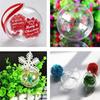 Party Supplies Fillable Christmas Tree Ball Ornaments Plastic Candy Box Xmas Hanging Transparent Balls