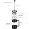1000ml French Press Coffee Maker 34oz Heat-Resistant Borosilicate Glass No-Drip Spout