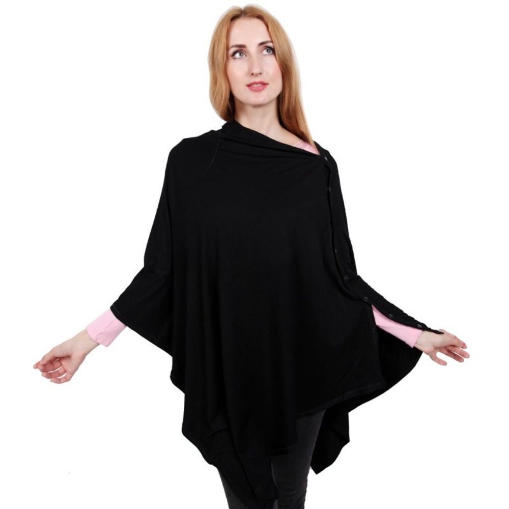Comfortable Nursing Scarf Button Breastfeeding Blanket Practical Mother's Nursing Towel Baby Wrap