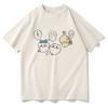 Chiikawa T Shirt Unisex  Harajuku Aesthetic Graphic Kawaii Tshirt Unisex Cartoon Daily Casual Oversize Sand Cotton Tees Shirts Korea