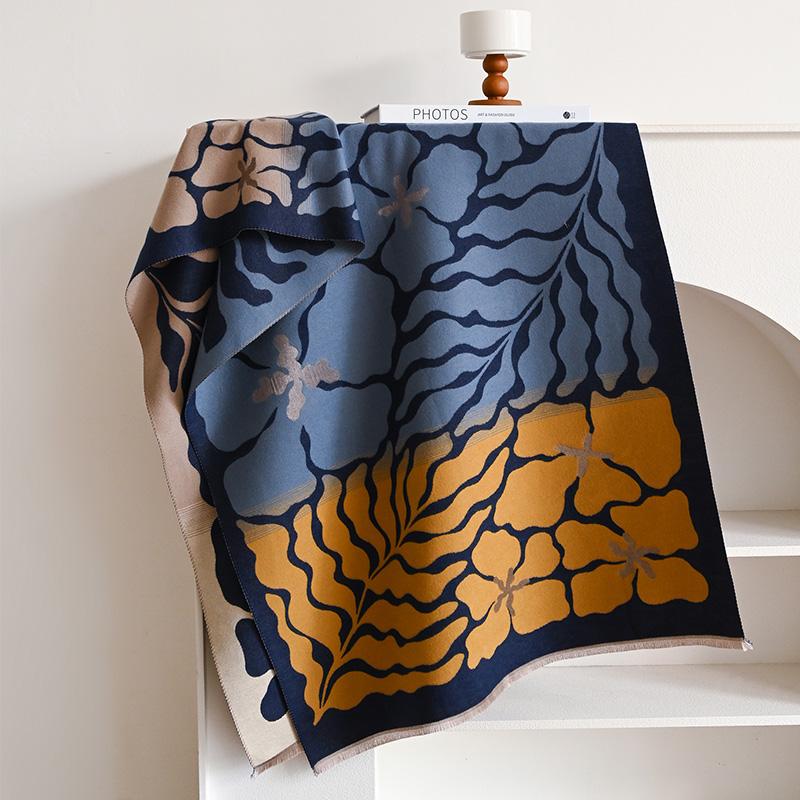 Winter Cashmere Shawl Fashion Women Neckerchief Pashmina Head Scarf Wrap Female Thicken Warm Poncho Echarpe Bandana