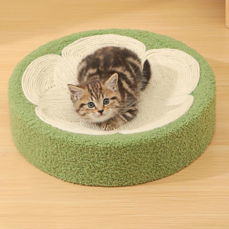 Круглая Когтеточка для кошек, сизаль, скребок для когтей, шлифовальная машина, защита для мебели, обучающие игрушки для кошек