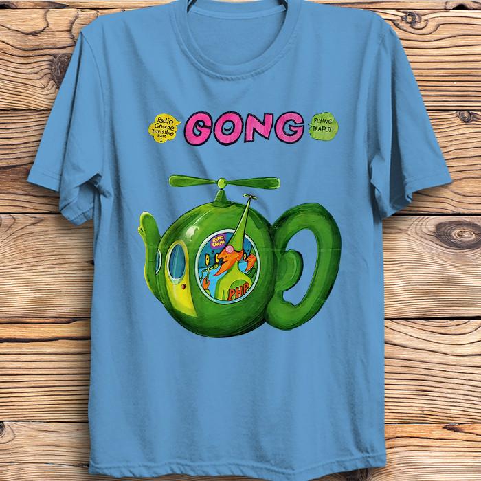 Gong Rock Band Daevid Allen T-Shirt Flying Teapot Didier Malherbe Pip Pyle Unisex T-Shirt
