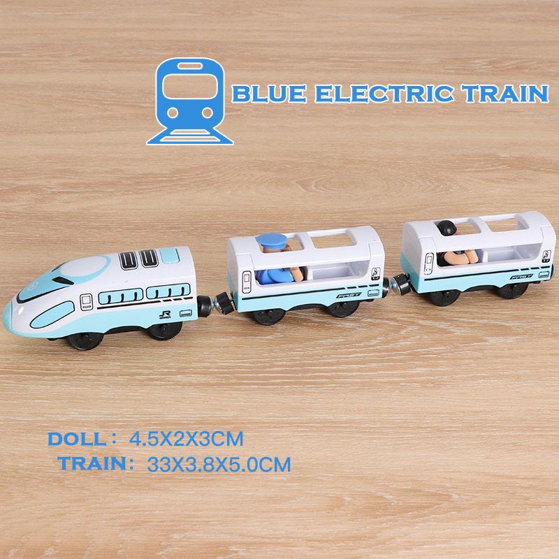 RC Electric Train Set Locomotive Magnetic Train Diecast Slot Toy Fit for Brand Wooden Train Railway Track Toys for Kids Gifts