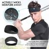 5PCS Sweat Wicking Sweatband Non Slip Hair Band Durable Sports Headband  Yoga