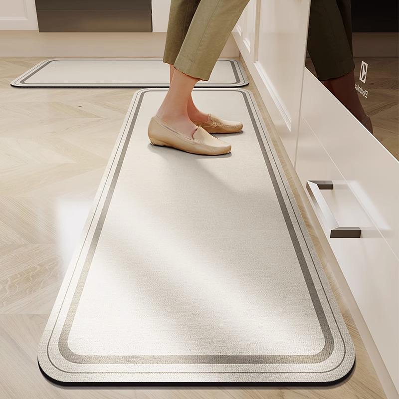 Wabi-Sabi Diatom Mud Absorbent, Non-Slip, Easy-Care Bathroom Mat