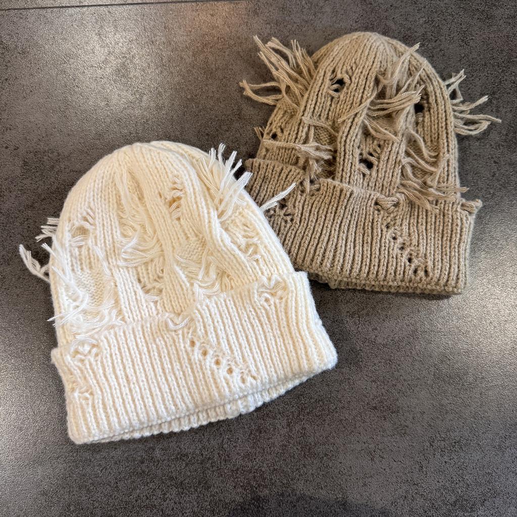 Knit Hat For Men Women Warm Beanie With High Top Design For Fall Winter Street Style