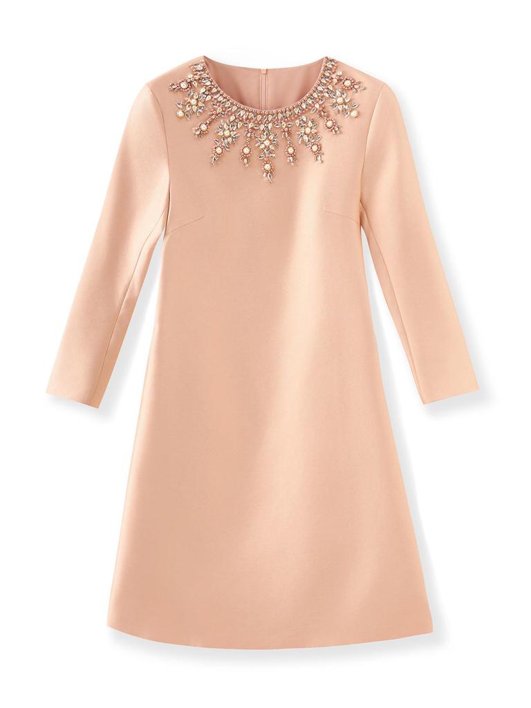 Элегантное вечернее платье с ручной вышивкой бриллиантами для светских женщин