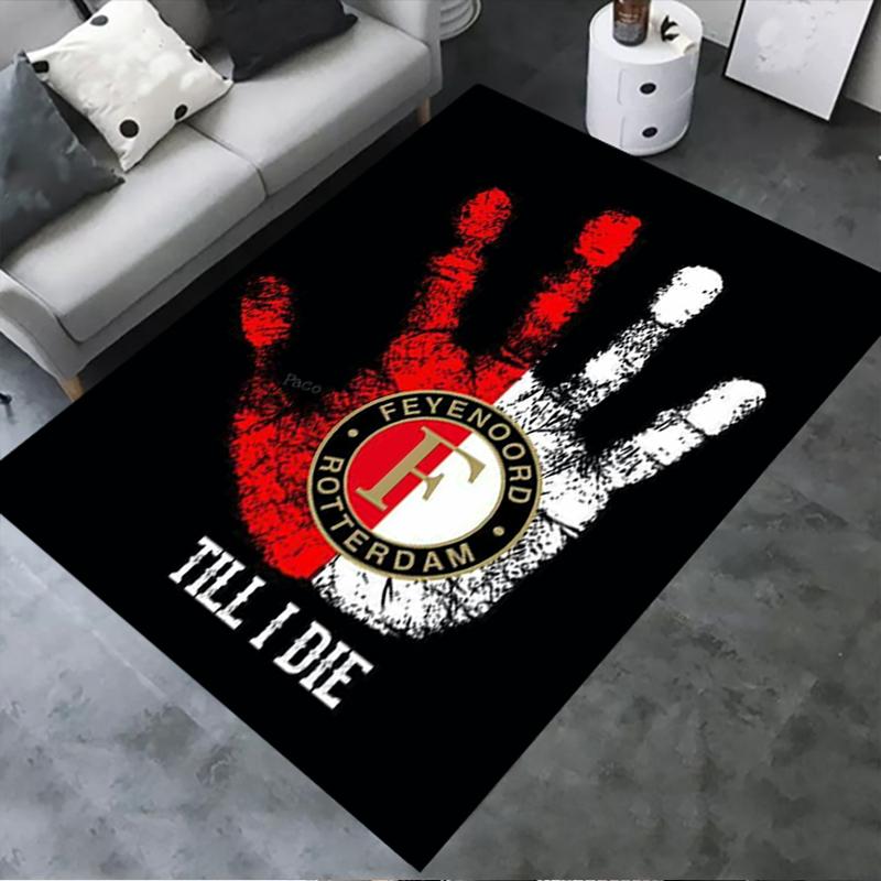 2025 Новый ковер Feyenoord для гостиной, спальни, дома, дивана, детская игровая, нескользящий напольный коврик 54