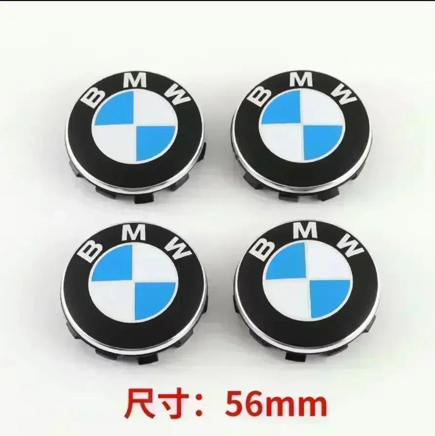4Pc 56mm 68mm BMW Emblem For b-BMW Wheel Hub Caps For BMW 3 Series 5 Series E60 E90 F10 F30 E46 E39 X5 E53 E70 E38 Z4 PUHJY1