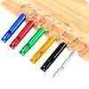 5/10/20Pcsoutdoor Emergency Whistle Multifunction Survival Training Whistle Camping Hiking Survival Sports Anti Lose Whistle Key