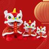 Colorful Sequined Lion Dance Plush Doll Lion Dance Chinese New Year Gift  Birthday Gift