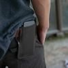 Men's Leather Phone Holster for Belt Outdoor Casual Running Sports Vertical Cell Phone Holder Pouch